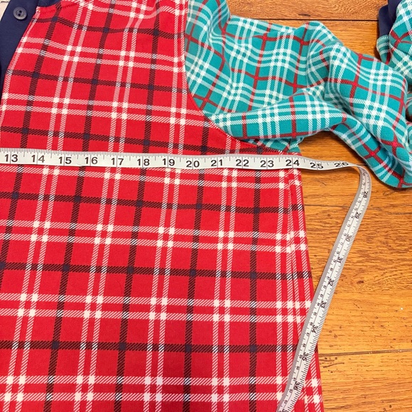 Lands’ End Hoodie Sweatshirt Womens 1X 16W-18W Plaid Colorblock Serious Sweats - Picture 5 of 10